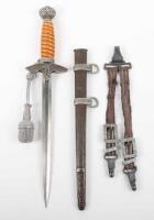 Luftwaffe Officers Dress Dagger with Hanging Straps by WKC Solingen