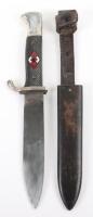 Third Reich Hitler Youth Boys Dagger by F W Holler Solingen