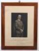 Large Framed Photograph of Adolf Hitler with Dedication from Waffen-SS Gruppenfuhrer