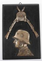 Third Reich Period Infantry Wall Plaque