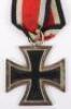WW2 German 1939 Iron Cross 2nd Class Believed to be Made by Bruder Schneider (BSW) - 3