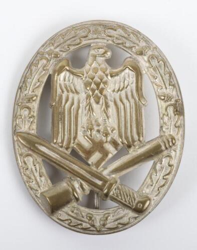WW2 German Army / Waffen-SS General Assault Combat Badge in Silver