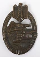 WW2 German Army / Waffen-SS Panzer Assault Badge in Bronze