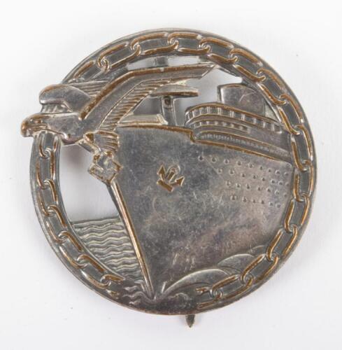 WW2 German Kriegsmarine Blockade Breakers Badge by Schwerin Berlin