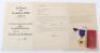 Third Reich 40 Year Faithful Service Decoration and Citation Group