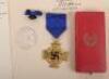 Third Reich 40 Year Faithful Service Decoration and Citation Group - 2