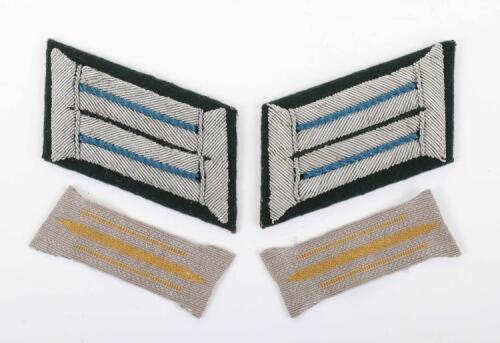 Pair of WW2 German Army Transport Section Officers Collar Patches