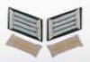 Pair of WW2 German Army Transport Section Officers Collar Patches
