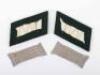 Pair of WW2 German Army Transport Section Officers Collar Patches - 2