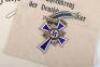 Third Reich Mothers Cross Award and Citation - 2