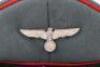 WW2 German Artillery Officers Triple Erel Peaked Cap - 2