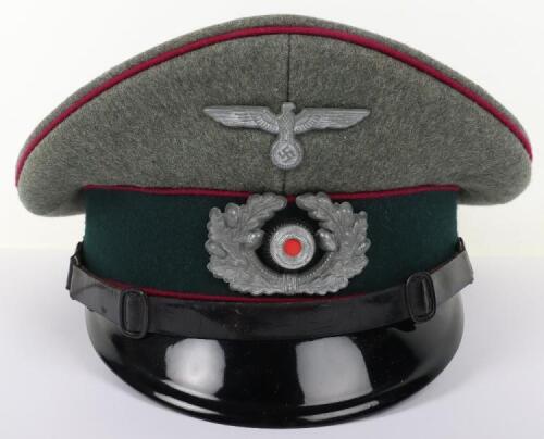Rare WW2 German Nebelwerfer (Rocket Troops) NCO&rsquo;s Peaked Cap