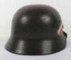 WW2 German Army M-35 Pattern Double Decal Steel Combat Helmet - 2