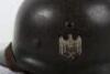 WW2 German Army M-35 Pattern Double Decal Steel Combat Helmet - 4