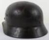 WW2 German M-40 Pattern Steel Combat Helmet - 4