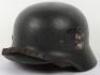 Waffen-SS Double Decal Steel Combat Helmet - 10