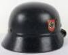 WW2 German Police Double Decal Steel Helmet - 3