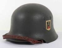 WW2 German Deutsche Rotes Kreuz (German Red Cross) Civilian Pattern Steel Helmet