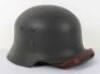 WW2 German Deutsche Rotes Kreuz (German Red Cross) Civilian Pattern Steel Helmet - 2