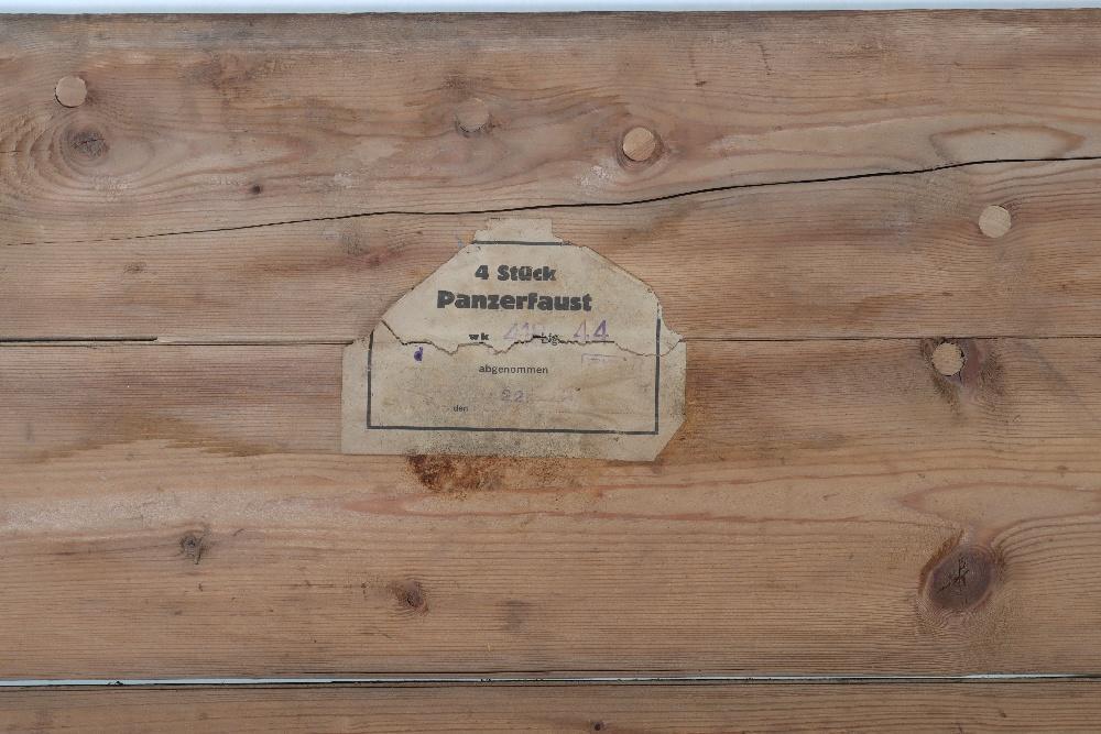 Panzerfaust Label Rare and Very Unusual Wooden Storage / Transit Case for the German ...