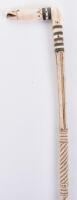 ^ Whalebone walking stick, 19th century