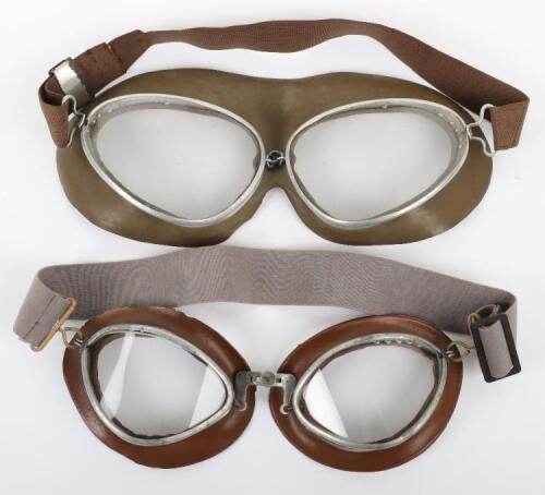 Pair of WW2 German Pilots / Motorcyclists Goggles