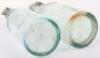2x Glass Carlsberg Bottles with Swastika Bottle Tops - 5