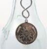 2x Glass Carlsberg Bottles with Swastika Bottle Tops - 7