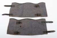 A Pair of WW2 German Luftwaffe Blue Canvas Gaiters