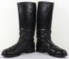 Pair of WW2 German Officers Black Leather Boots - 3