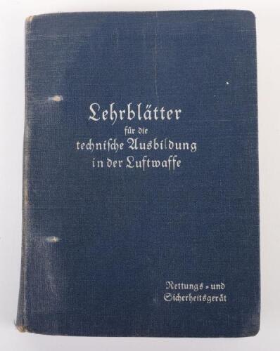 WW2 German Luftwaffe Manual Covering Parachutes and Escape Equipment