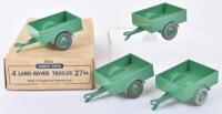 Dinky Toys Four 27M Land-Rover Trailers in Trade Box