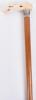 ^ Good 19th century ivory handled Malacca walking cane