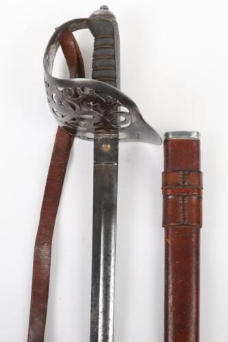 Victorian 1895 Pattern Infantry Officers Sword by Wilkinson&rsquo;s Attributed to Brigadier-General H E B Newenham Royal Fusiliers, Commander of the 2nd Battalion Royal Fusiliers Severely Wounded at Gallipoli Resulting in the Later Amputation of his Leg