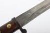 WW1 British Trench Knife Made from Cut Down Lee Metford Bayonet - 6