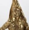 Gilded Bronze Figure by Oskar Ruffany Titled Merci - 2