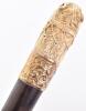 ^ Walking stick 34.25” c.1900, ivory handle carved as a camel’s head - 2