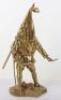 Gilded Bronze Figure by Oskar Ruffany Titled Merci - 4