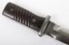 Captured WW2 German K98 Bayonet Converted into Fighting Knife - 4