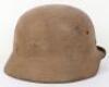 WW2 German Mediterranean Theatre Camouflaged Steel Combat Helmet - 3