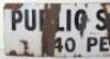 WW2 British Home Front Public Shelter Enamel Sign - 2