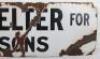 WW2 British Home Front Public Shelter Enamel Sign - 4