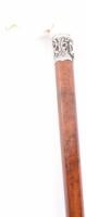 ^ Walking stick 34.5” c.1900, ivory handle carved as a naked female lower torso ‘diving’ into the stick