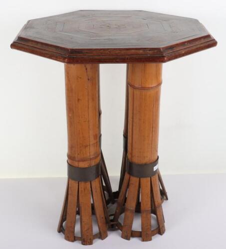An interesting and unusual octagonal occasional table made up from various wrecks