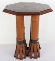 An interesting and unusual octagonal occasional table made up from various wrecks