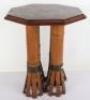 An interesting and unusual octagonal occasional table made up from various wrecks