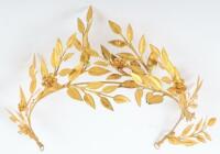 A rare mid 19th century gilt tiara and brooch, possibly English