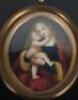 A 19th century portrait miniature on porcelain of a gentleman (cracked) - 3