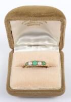 An 18ct gold turquoise and pearl ring