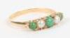 An 18ct gold turquoise and pearl ring - 2